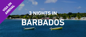 3 nights in Barbados - E-Visa...