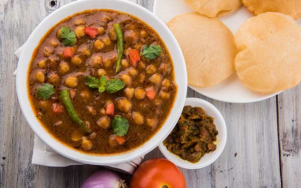 Traditional Chole Bhature