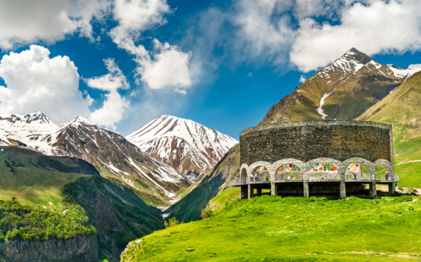 Gudauri friendship monument Gudauri friendship monument