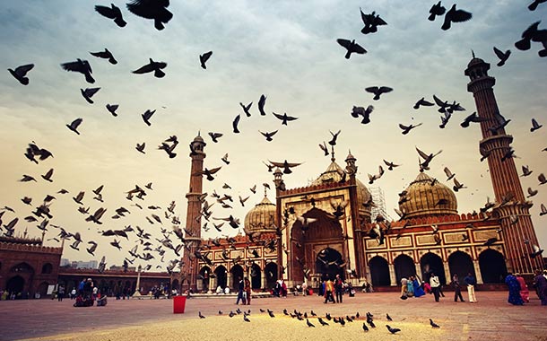 Jama-Masjid-Mosque,-old-Delhi,-India