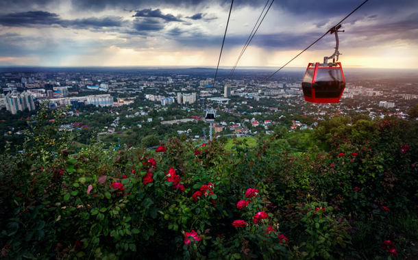 Kok Tobe hill by Cable Car Kok Tobe hill by Cable Car