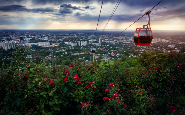 Kok Tobe hill by Cable Car