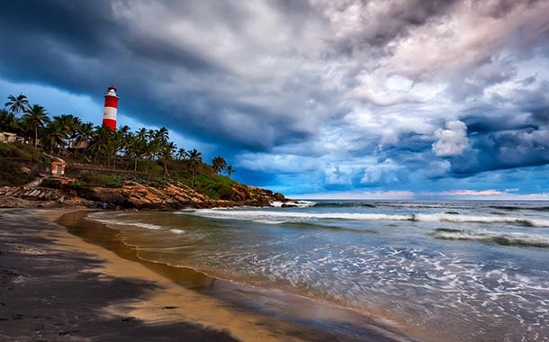 Sceneric View of Kovalam City