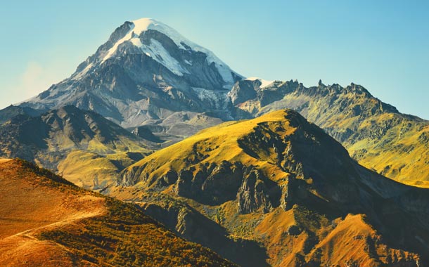 Mount-Kazbek-in-Georgia