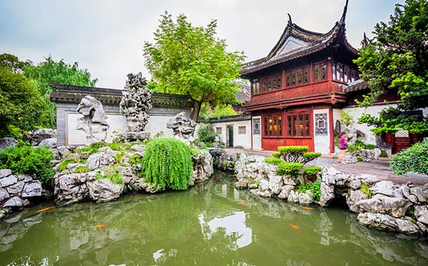Shanghai,-Yu-Yuan-Gardens,-China